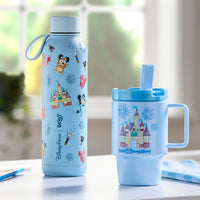 Vaso Bluey de 530 ml con bombilla incorporada