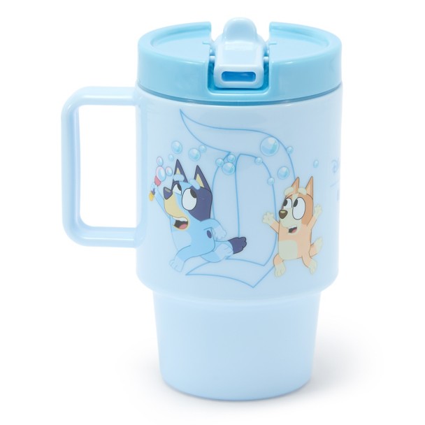 Vaso Bluey de 18 oz con bombilla incorporada