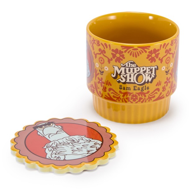 Set de taza y posavasos de Sam Eagle