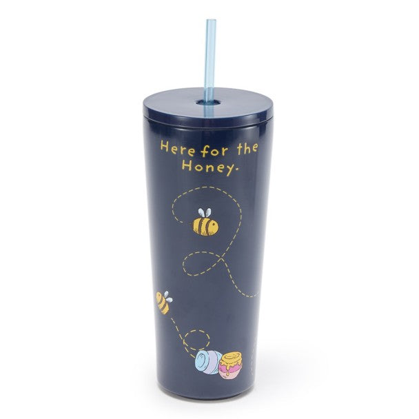 Vaso de viaje Winnie the Pooh y sus amigos con bombilla