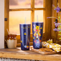 Vaso de viaje Winnie the Pooh y sus amigos con bombilla
