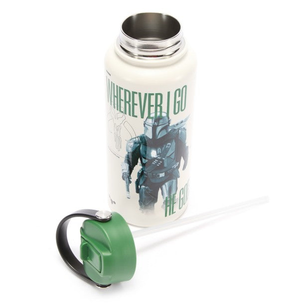 Botella Star Wars de acero inoxidable con bombilla, 975 ml