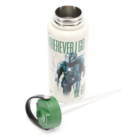 Botella Star Wars de acero inoxidable con bombilla, 975 ml
