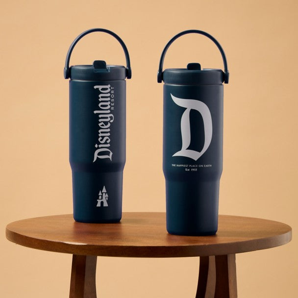 Botella Disneyland de acero inoxidable con bombilla, 800 ml
