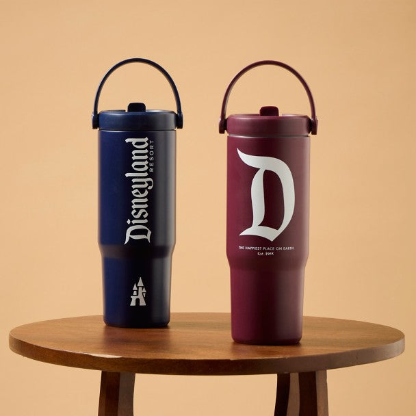 Botella Disneyland de acero inoxidable con bombilla, 800 ml