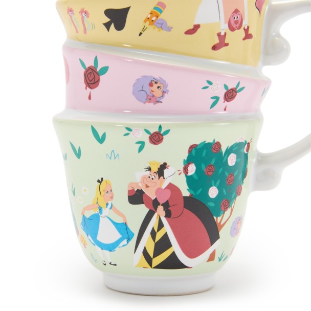 Taza de tazas apiladas de Alice in Wonderland