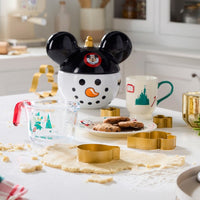 Tarro para galletas Mickey Mouse Club con diseño de muñeco de nieve