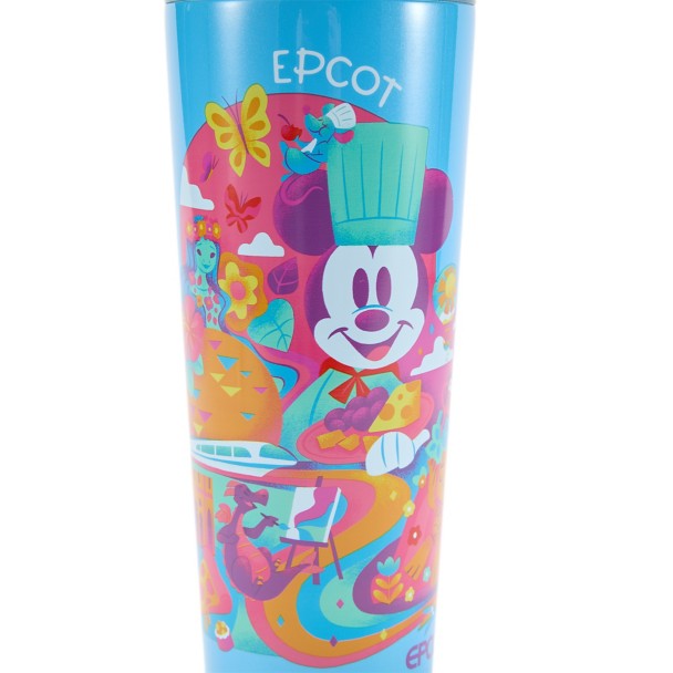 Vaso de viaje EPCOT de acero inoxidable 710 ml con bombilla