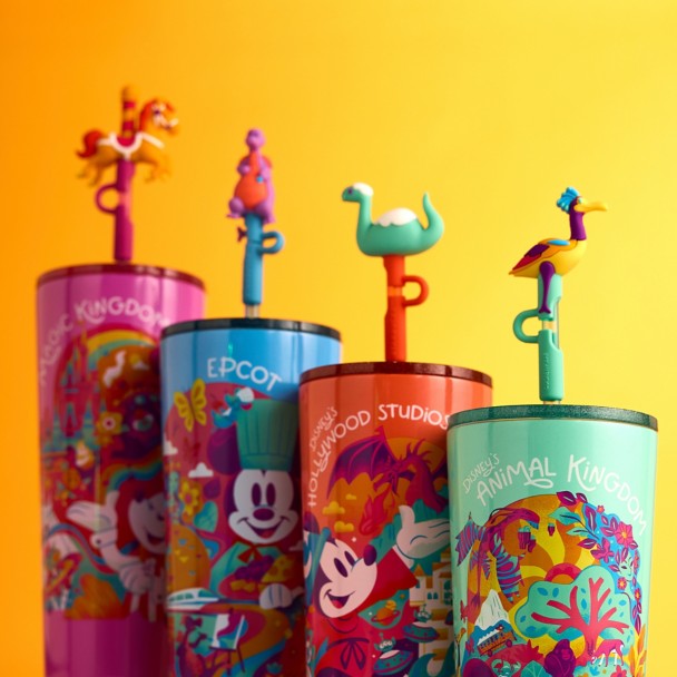 Vaso de viaje EPCOT de acero inoxidable 710 ml con bombilla