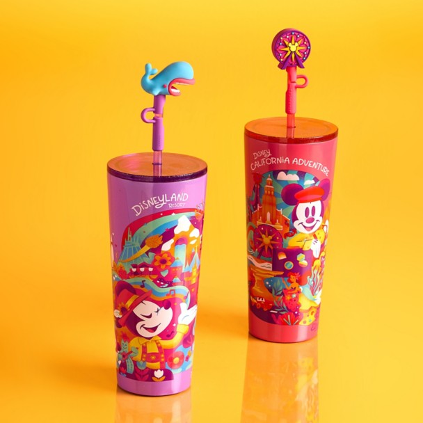 Vaso de viaje Disney California Adventure con bombilla