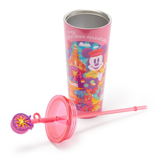 Vaso de viaje Disney California Adventure con bombilla