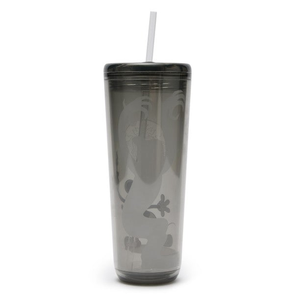 Vaso translúcido de Mickey Mouse con bombilla
