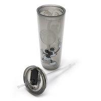 Vaso translúcido de Mickey Mouse con bombilla