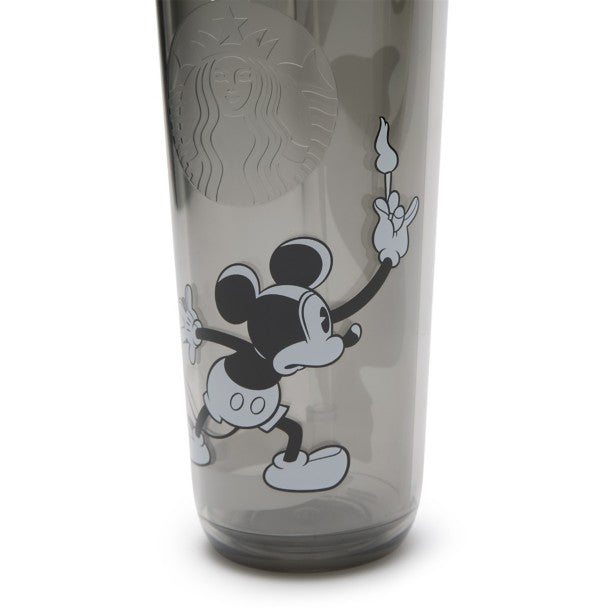 Vaso translúcido de Mickey Mouse con bombilla