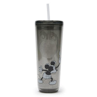 Vaso translúcido de Mickey Mouse con bombilla