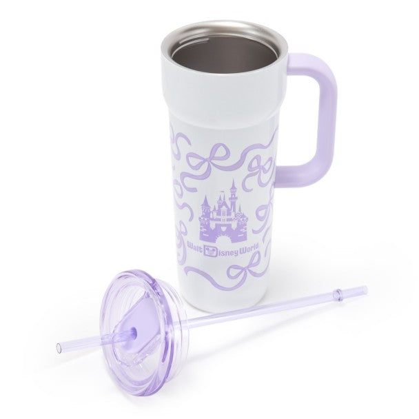 Vaso de viaje Walt Disney World con bombilla, 710 ml