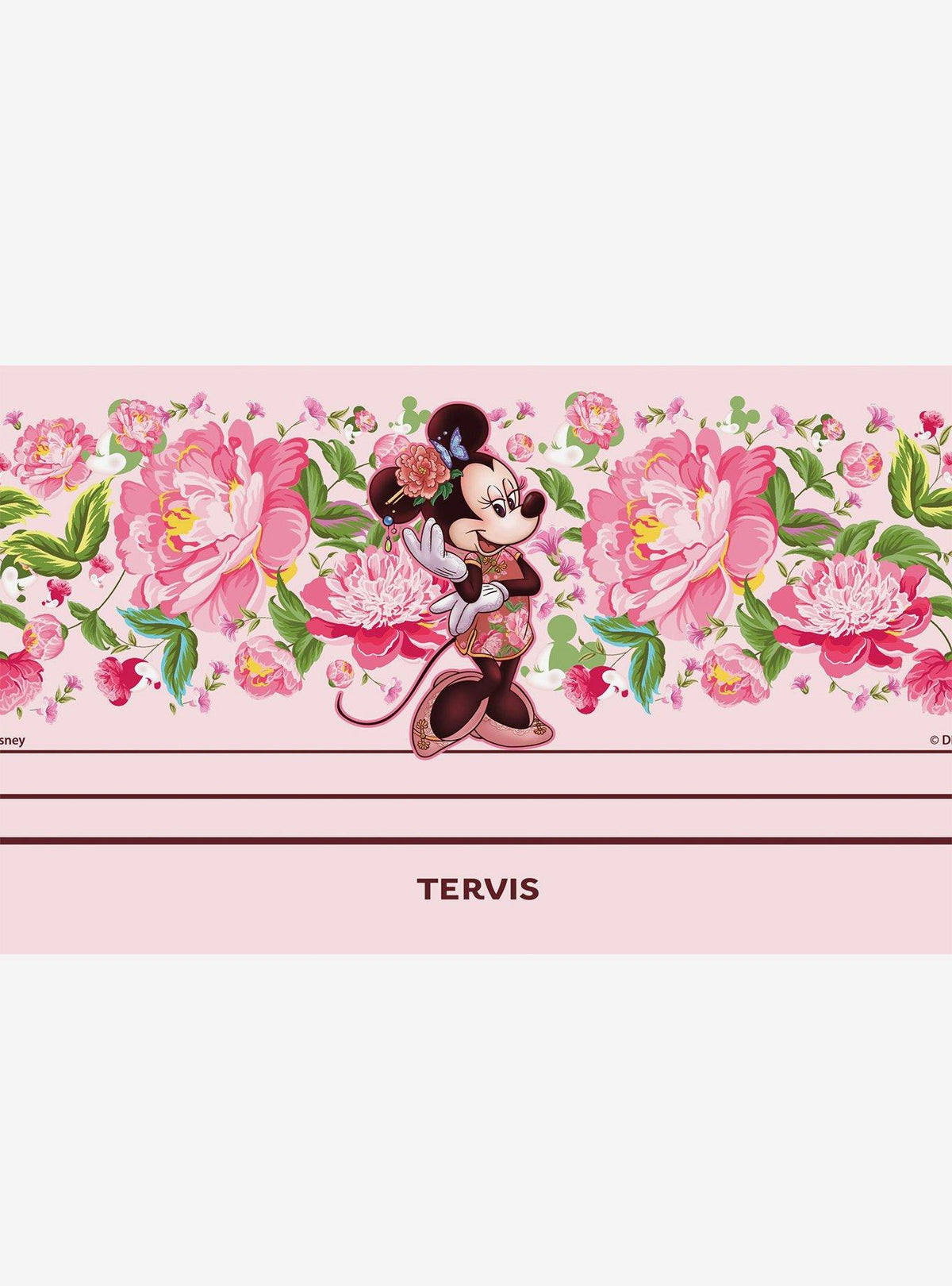 Vaso térmico Disney Minnie con diseño floral chino, 20 oz