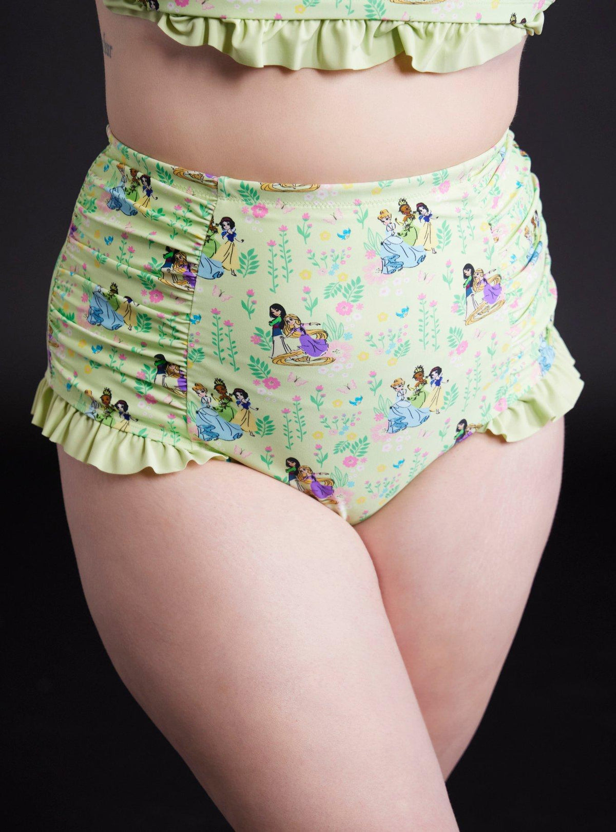 Calzón de baño tiro alto Disney Princess, talla plus