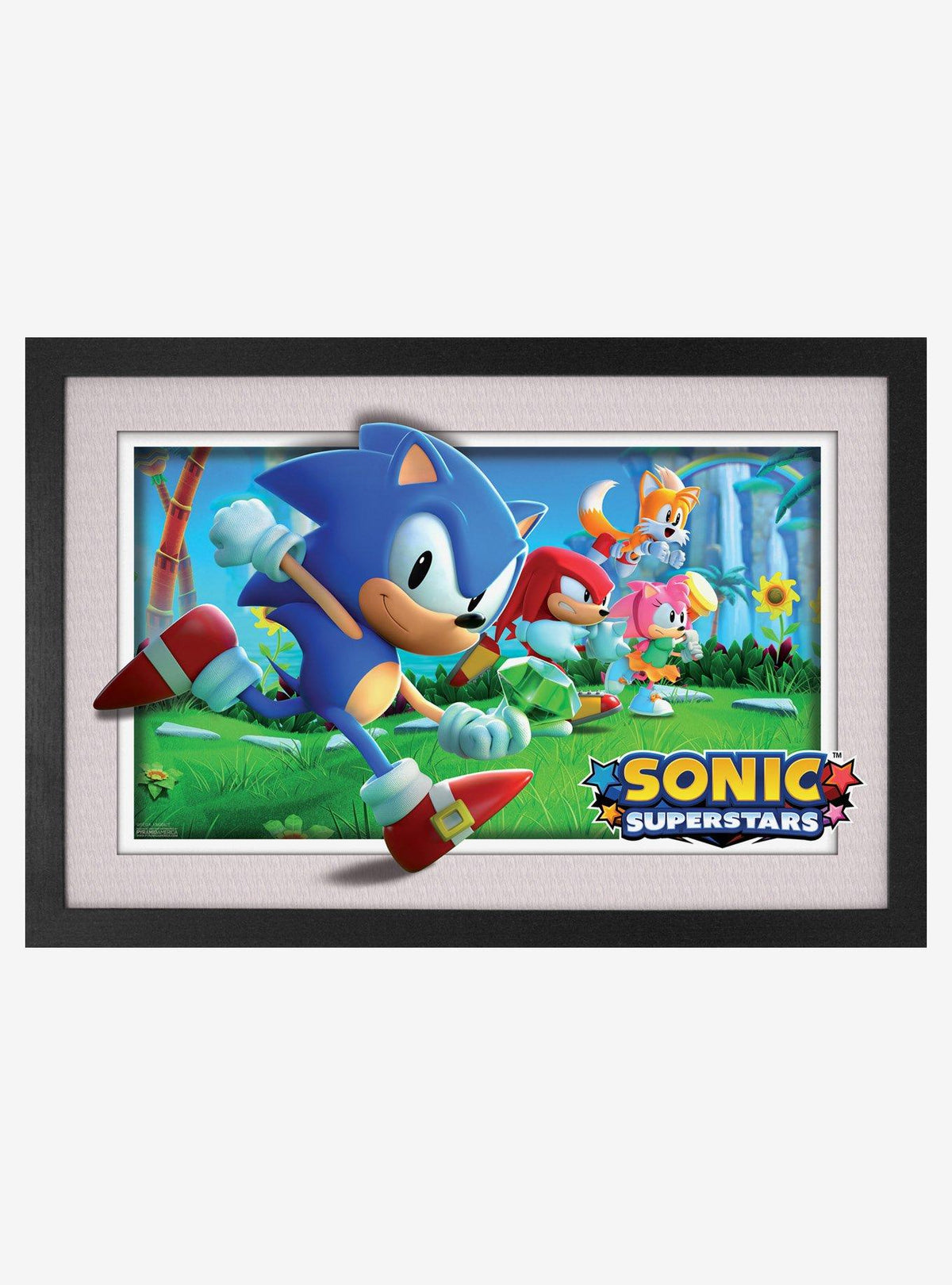 Sonic Superstars: póster enmarcado