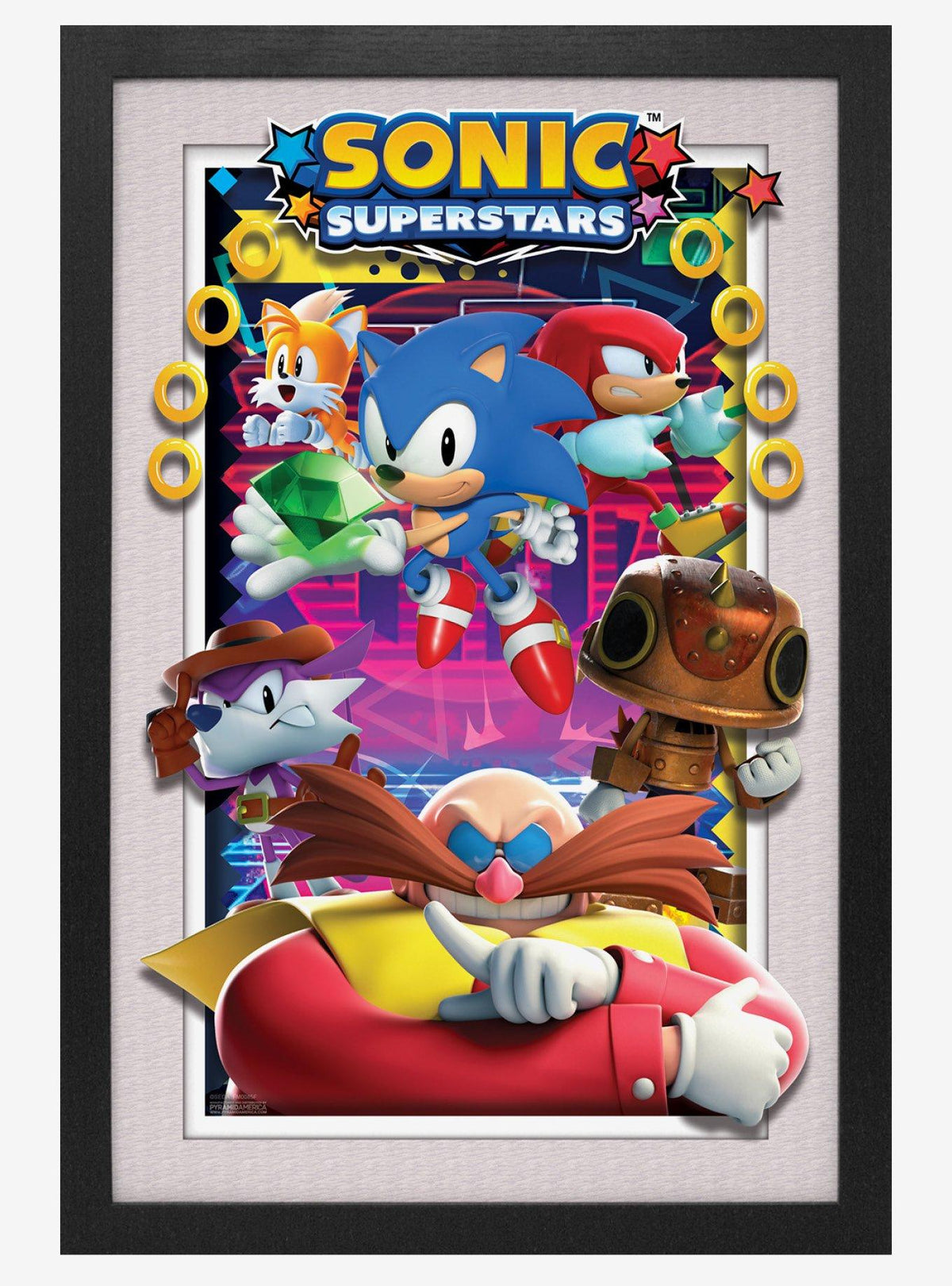 Póster enmarcado Sonic Superstars