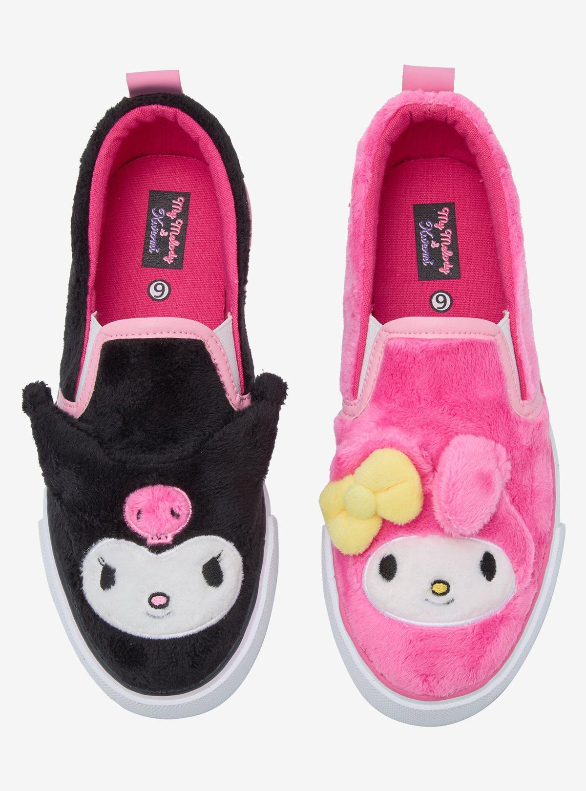 Zapatillas slip-on afelpadas My Melody y Kuromi