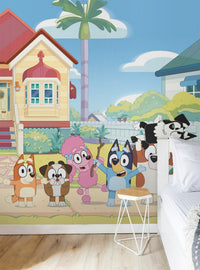 Mural autoadhesivo de Bluey y sus amigos