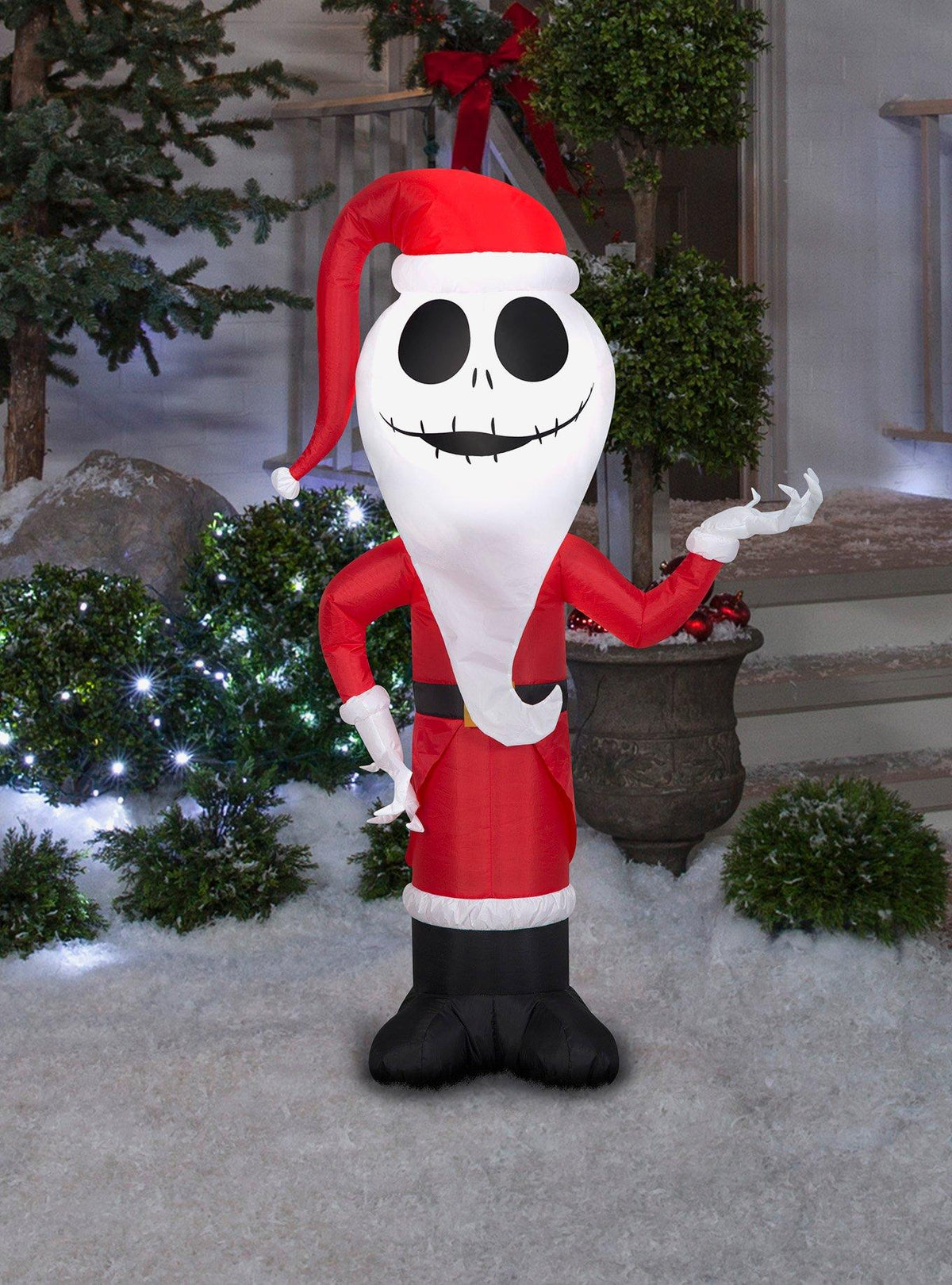 Jack Skellington como Sandy Claws inflable Airblown