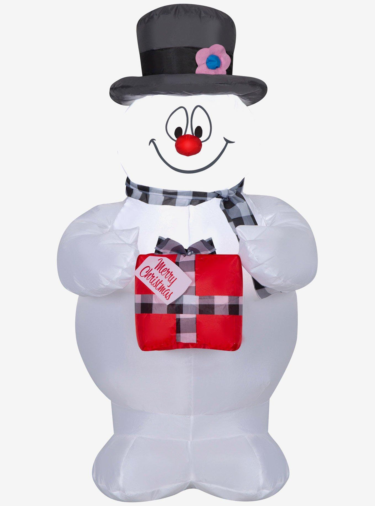 Frosty the Snowman inflable con bufanda
