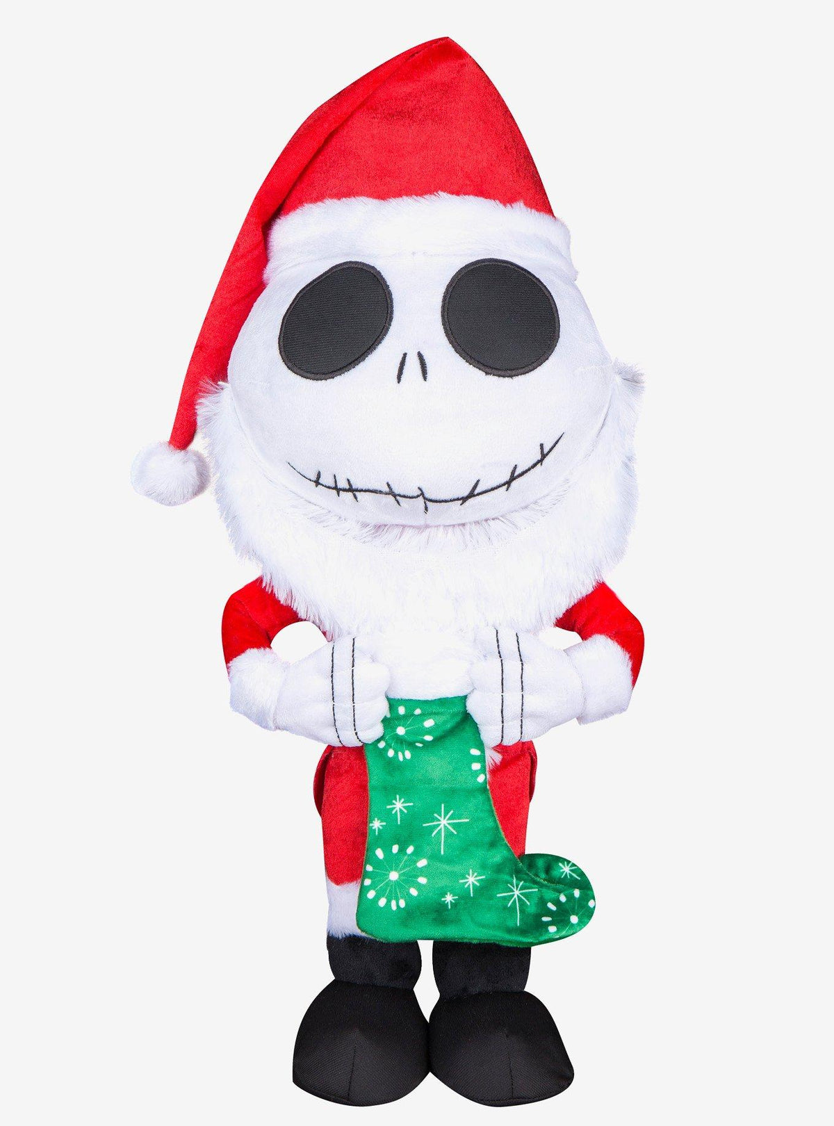 Jack Skellington con traje de Santa, adorno navideño