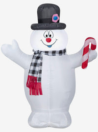 Frosty the Snowman inflable con bastón de caramelo
