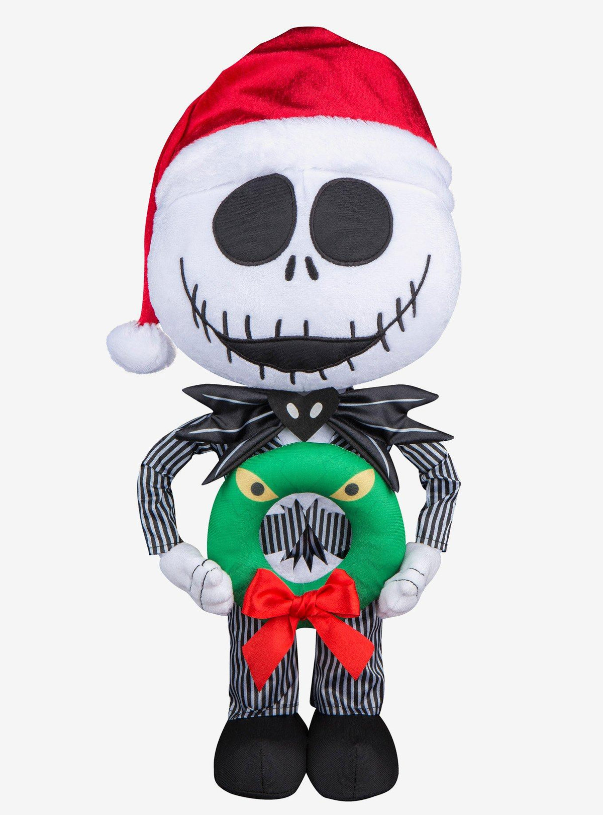 Adorno navideño de Jack Skellington con corona monstruosa