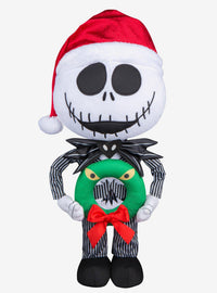 Adorno navideño de Jack Skellington con corona monstruosa