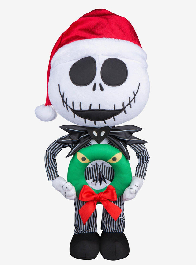 Adorno navideño de Jack Skellington con corona monstruosa