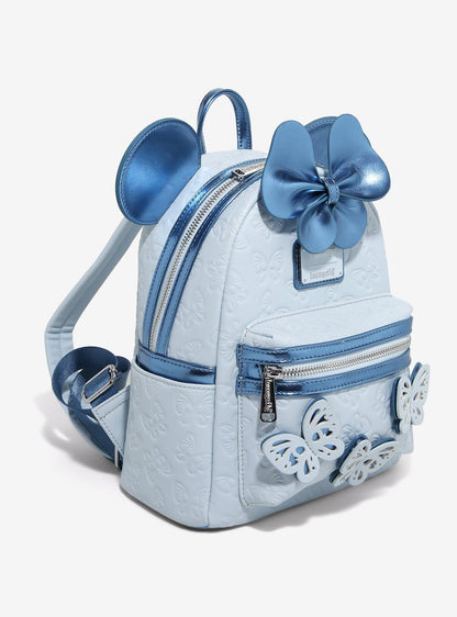 Mochila mini Disney Minnie Mouse con mariposas azules