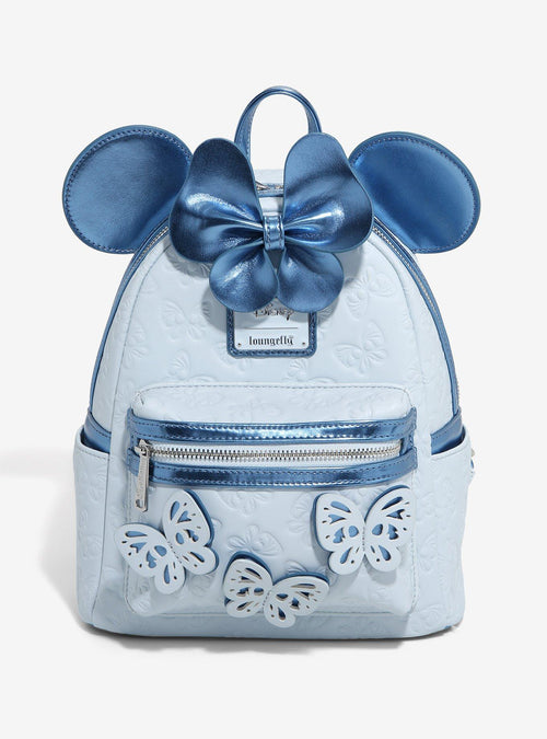 Mochila mini Disney Minnie Mouse con mariposas azules