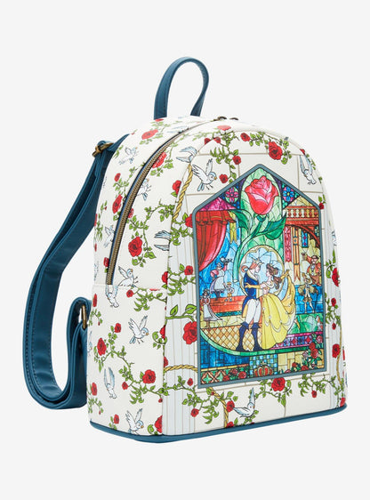 Mochila mini Disney Beauty and the Beast Vidrio Catedrál