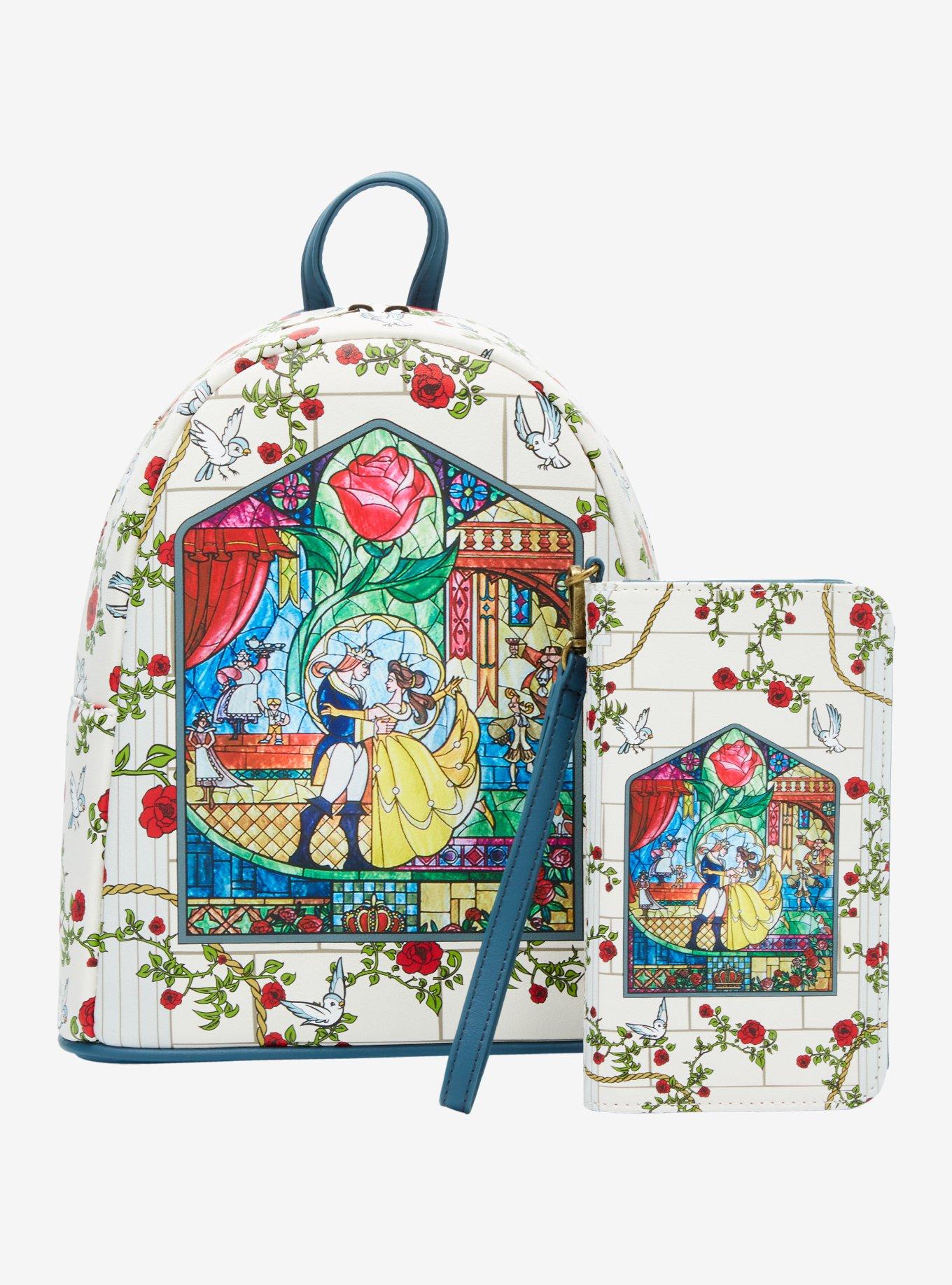 Mochila mini Disney Beauty and the Beast Vidrio Catedrál