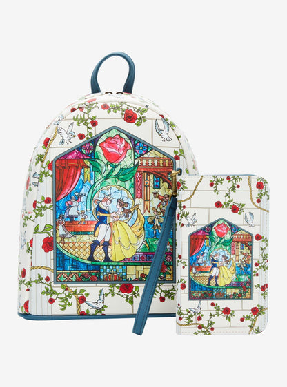 Mochila mini Disney Beauty and the Beast Vidrio Catedrál