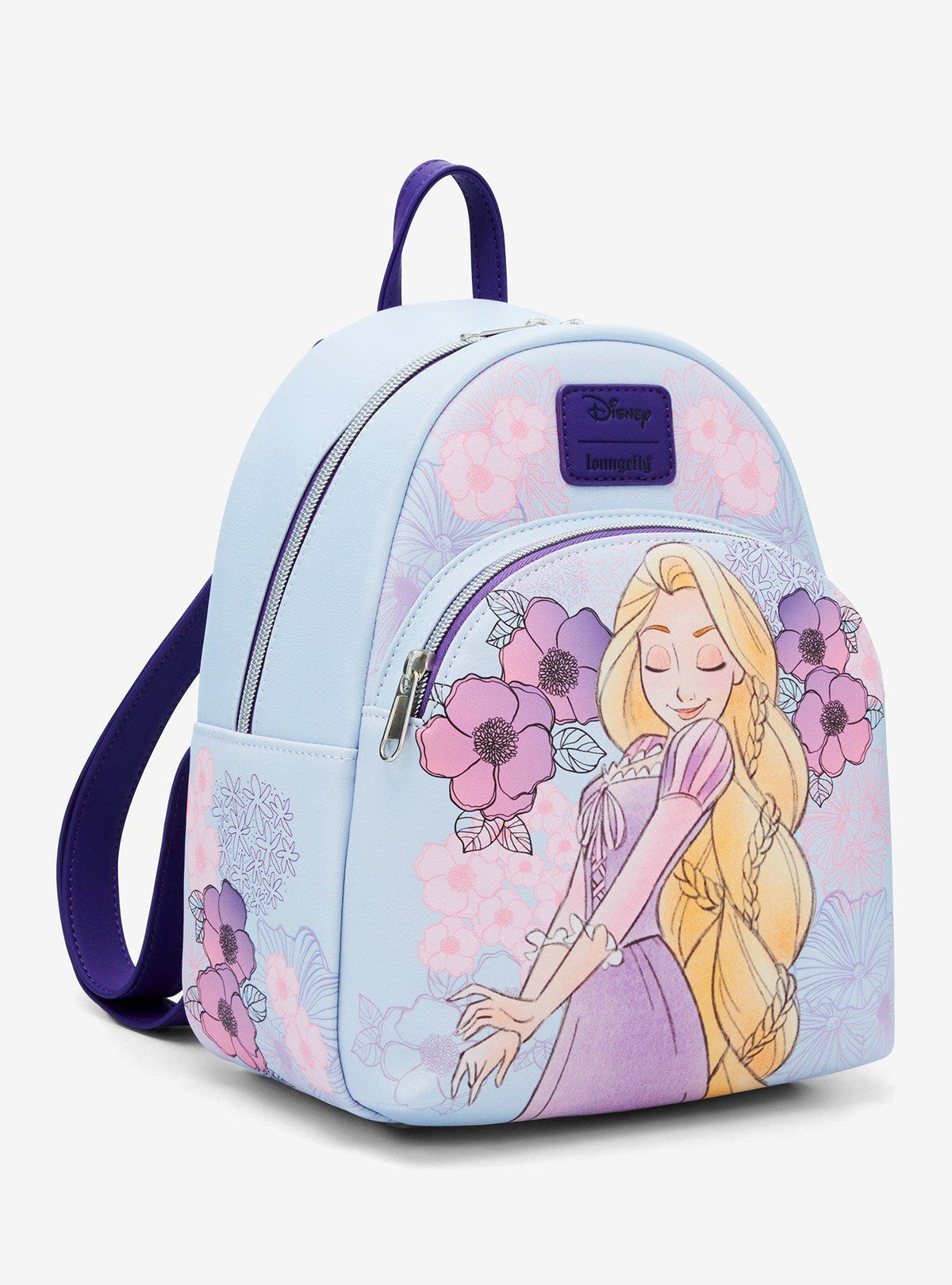Mini mochila Disney Enredados Rapunzel con flores pastel · Space Store