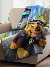 Manta Micro Raschel Paw Patrol: Chase persigue tus sueños