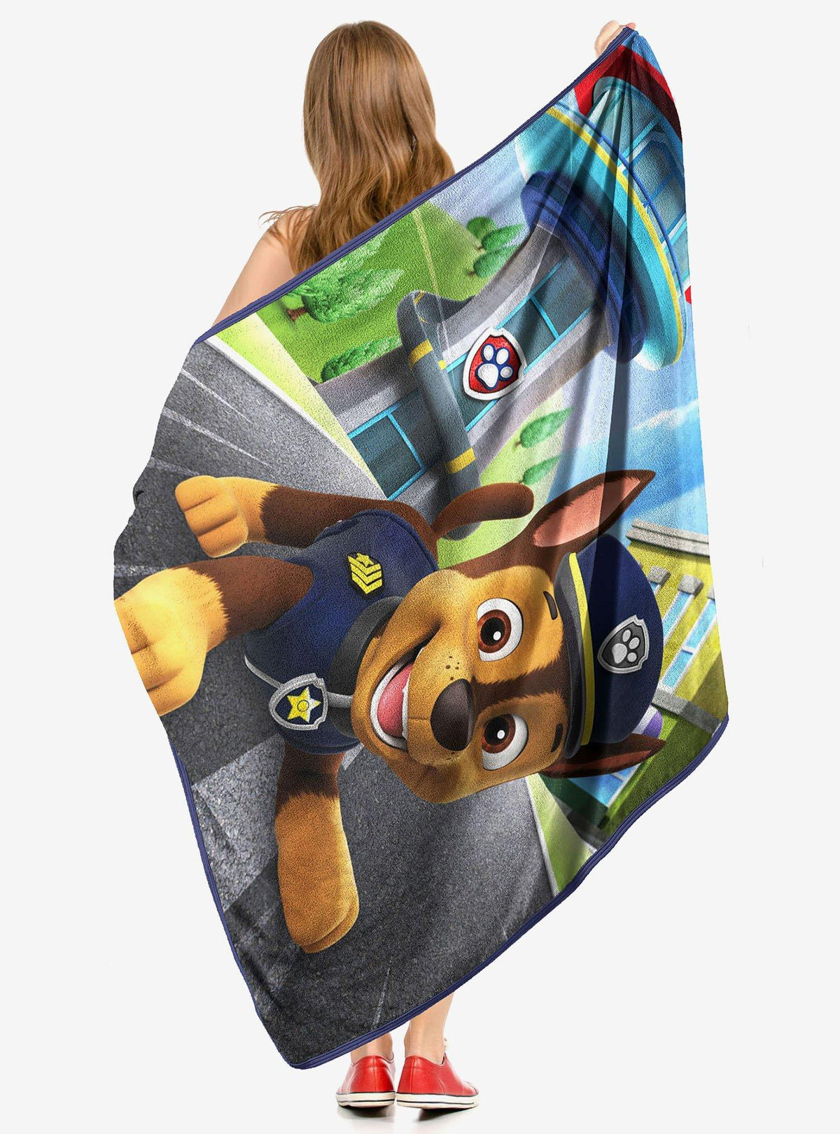 Manta Micro Raschel Paw Patrol: Chase persigue tus sueños