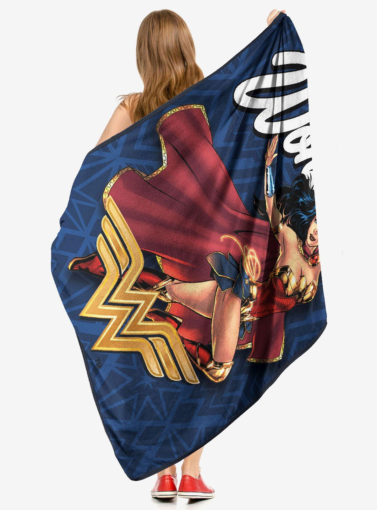 Manta Micro Raschel Wonder Woman Believe in Wonder
