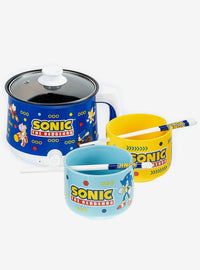 Olla eléctrica Sonic the Hedgehog con tazones para ramen