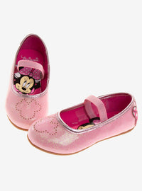 Zapatos planos Minnie Mouse para niñas pequeñas
