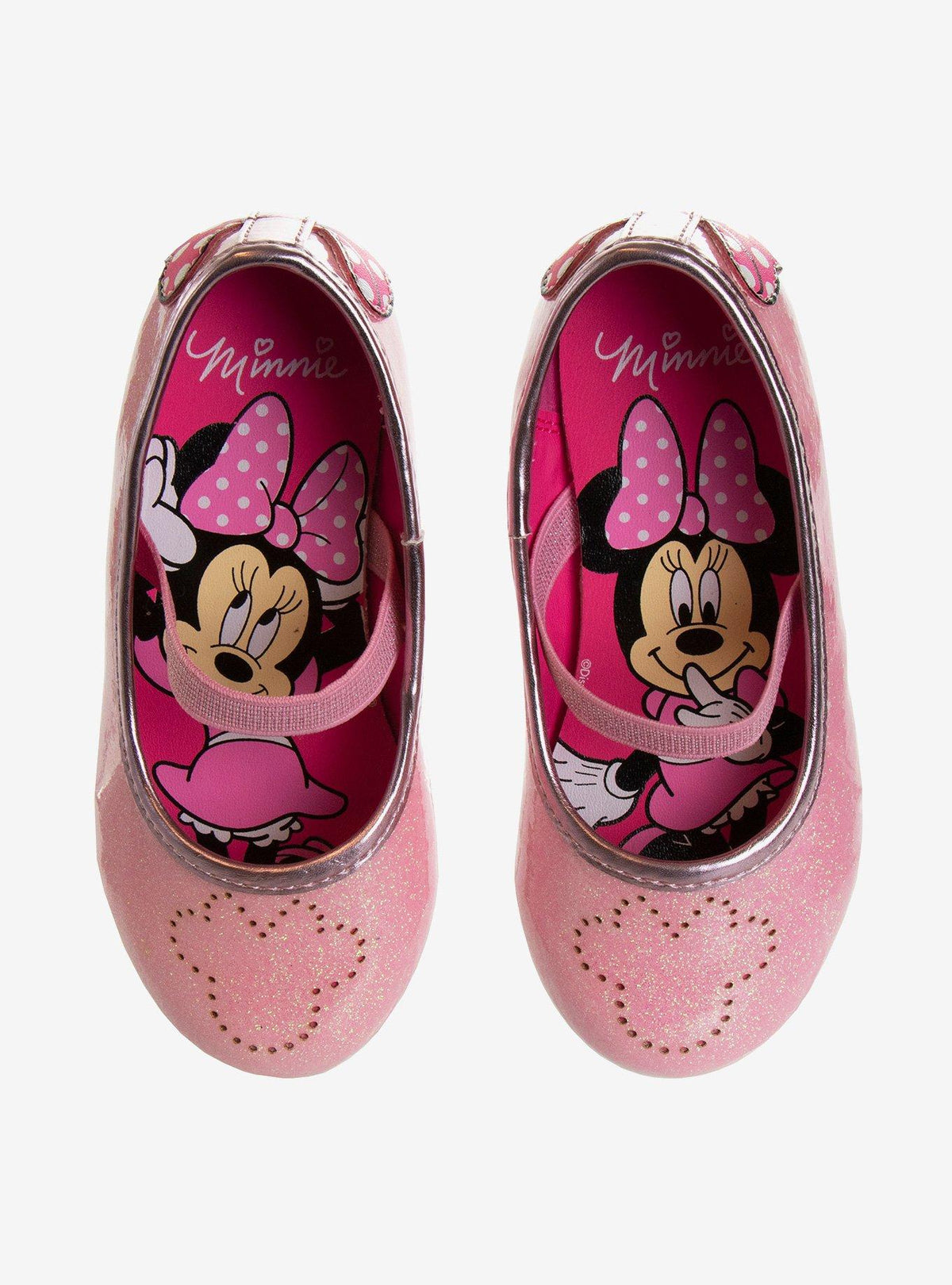Zapatos planos Minnie Mouse para niñas pequeñas
