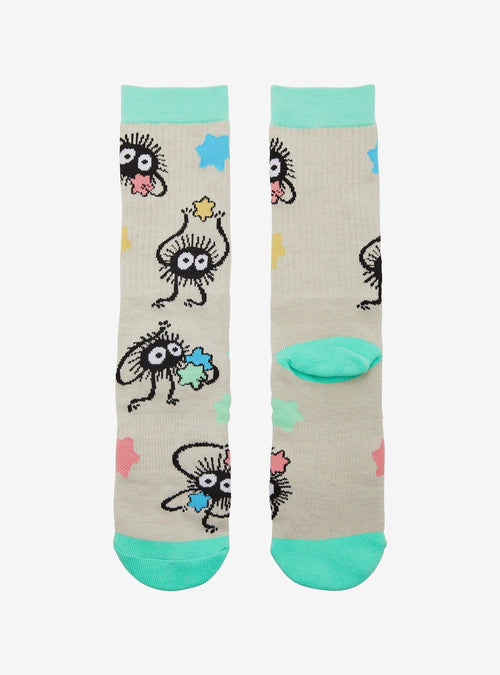 Calcetines Spirited Away con Soot Sprites