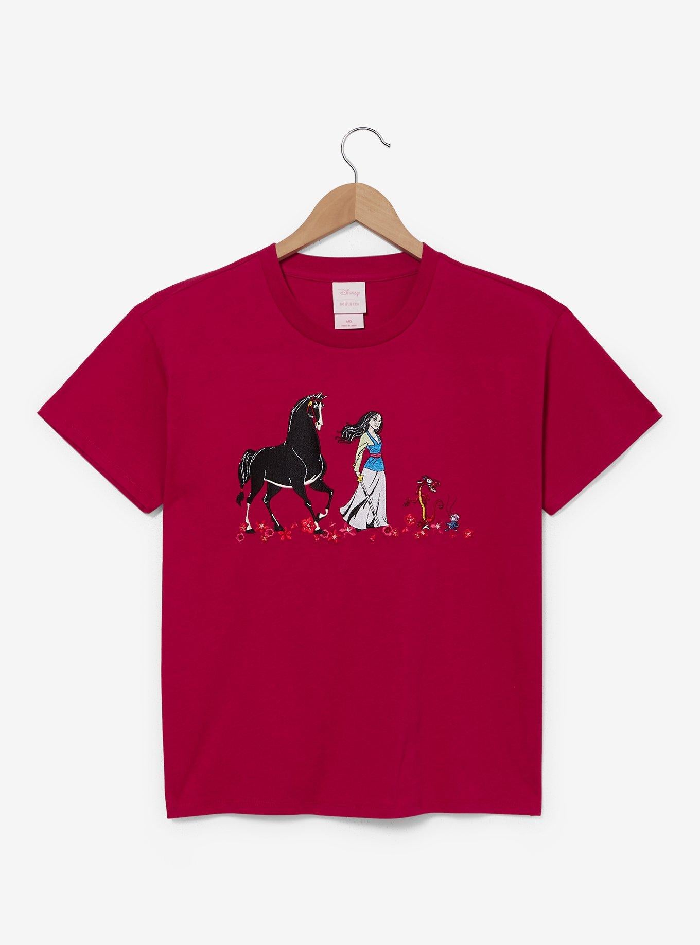 Polera bordada de Mulan para mujer