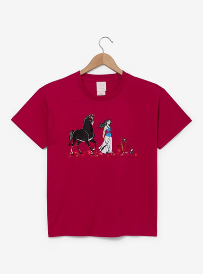 Polera bordada de Mulan para mujer