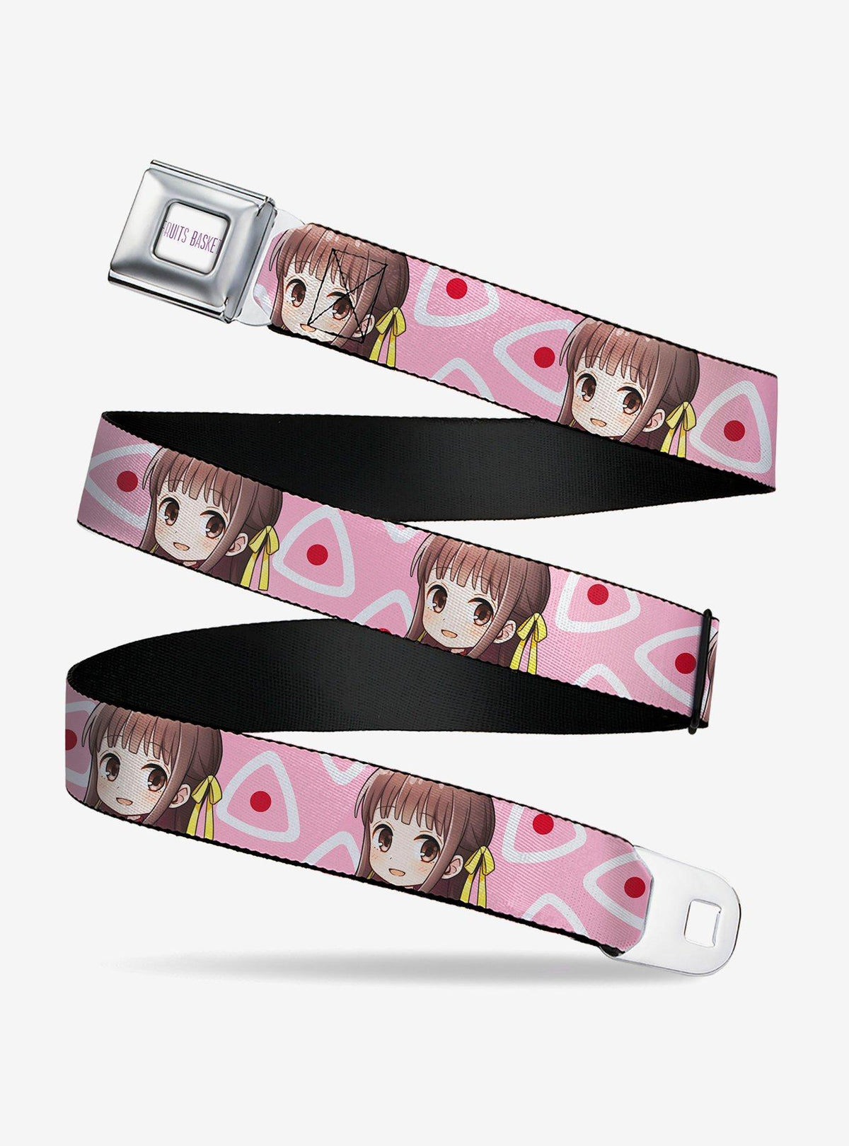 Cinturón Fruits Basket con Tohru chibi y bola de arroz con kimono