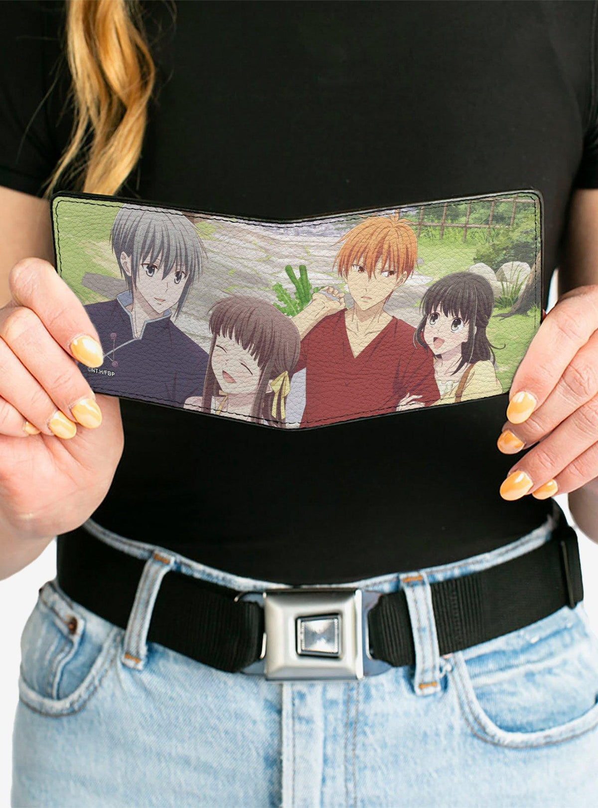 Billetera Fruits Basket con Yuki, Tohru y Kyo